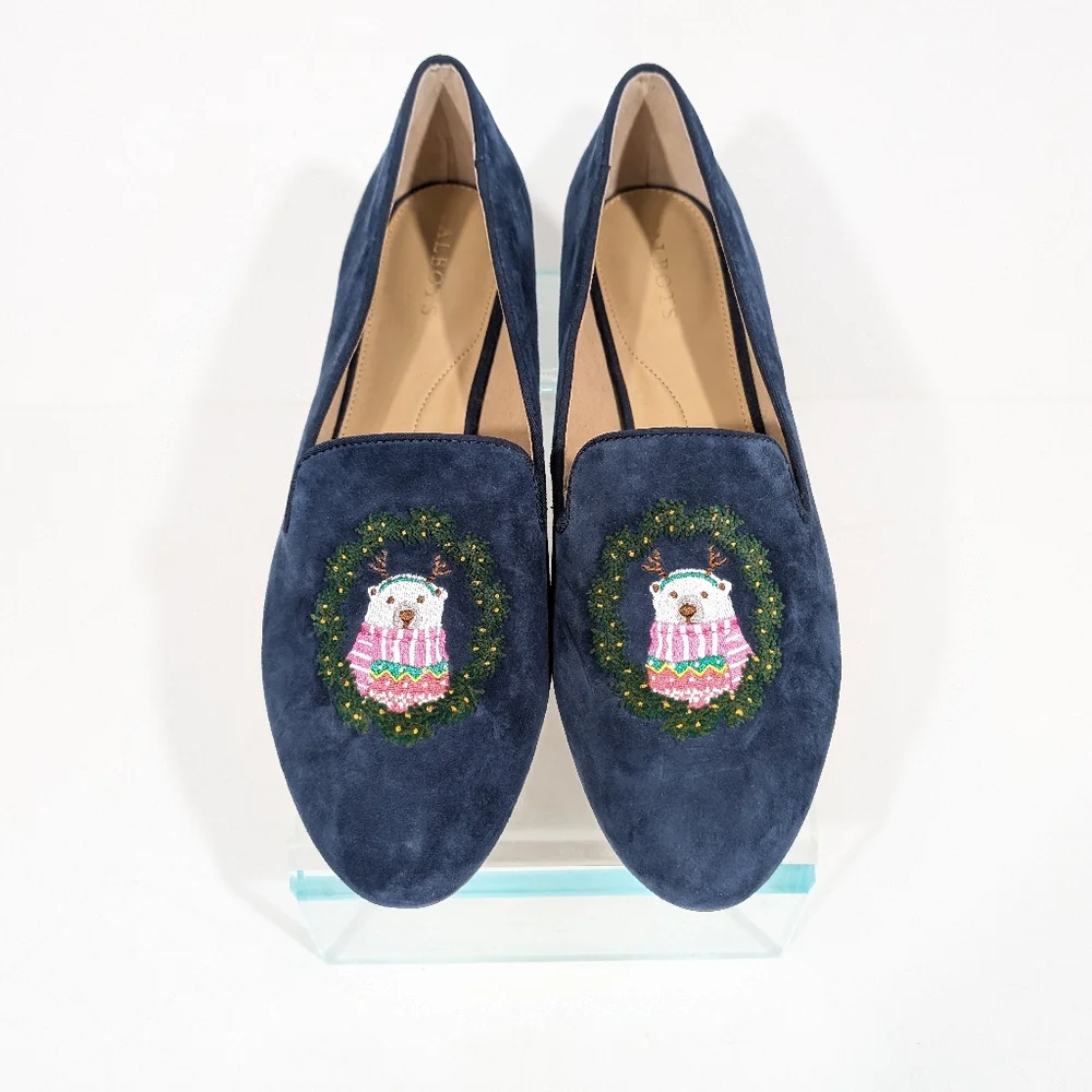 Talbots Ryan Loafer NEW sz 10 Women Slip on Flat Bear Christmas Holiday outfit - Picture 9 of 11